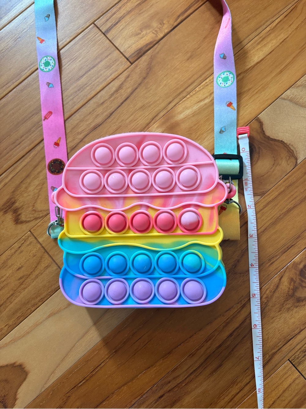 Rainbow Pop-It Crossbody Bag